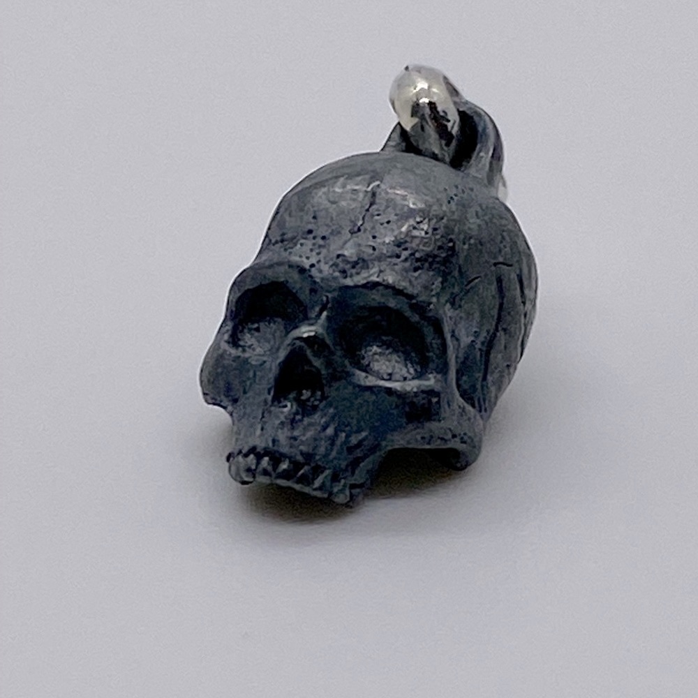 DAVID YURMAN 925 S ~ Silver Carved Skull Amulet Pendant - Picture 7 of 7